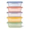 Ello Snap Nest 10Piece 45 Cup Plastic Meal Prep Set Reusable Food Containers for Healthy Eating Freezer Dishwasher Safe Desert Festival