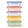 Ello Snap Nest 10Piece 45 Cup Plastic Meal Prep Set Reusable Food Containers for Healthy Eating Freezer Dishwasher Safe Desert Festival