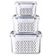 Ronanemon 3Pack Fridge Food Storage Container Set with Lids with Strainer Fruit Vegetable Storage Containers Keep Fruits Vegetables Berry Meat Fresh longer BPAFree Plastic Produce Keepers