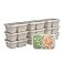 Bentgo Prep 2Compartment Snack Containers with Lids Reusable Microwaveable Durable PFAS BPAFree Freezer and DishwasherSafe Meal Prep Food Storage 10 Trays 10 Lids Clay