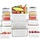 KEMETHY 10 Pack Fruit Storage Containers for Fridge with Removable Colanders Food Storage Containers with Lids BPAFree Produce Containers Keep Fruits Vegetables Berry Meat Fresh Longer
