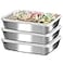 GIUOIDUO stainless steelFood Storage Containers setsstorage box with lidfreezer FrozenKitchen tray with lidOven plateSide dish plate Freezer Dishwasher Safe