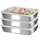 GIUOIDUO stainless steelFood Storage Containers setsstorage box with lidfreezer FrozenKitchen tray with lidOven plateSide dish plate Freezer Dishwasher Safe
