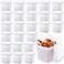 Mifoci 24 Pack 169oz 500ml Maximum Fill Square Deli Containers with Lids Airtight Ice Cream Bucket with Handle Reusable Freezer Microwave Safe Plastic Food Storage Containers Pail for Snack Take out