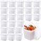 Mifoci 24 Pack 169oz 500ml Maximum Fill Square Deli Containers with Lids Airtight Ice Cream Bucket with Handle Reusable Freezer Microwave Safe Plastic Food Storage Containers Pail for Snack Take out
