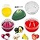 Yamesu Onion Garlic Lemon Avocado Saver Storage Keeper Holder for Fridge BPA Free Tomato Vegetable Shaped Food SaverStorage Containers 5piece Set Bundle