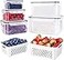 Freshmage 5 PCS Large Fruit Containers for Fridge Leakproof Food Storage Containers with Removable Colander Dishwasher microwave safe Produce Containers Keep Fruits Vegetables Berry Meat Fresh longer