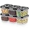 DW&Atilde;&lsaquo;LLZA KITCHEN DWLLZA KITCHEN Set of 6 Mini Airtight Food Storage Containers with Lids Clear Plastic Small Pantry Containers for Spices Candy Nuts Coffee or Tea BPAFree Keeps Food Fresh Dry