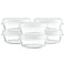 ELEGANT DISPOSABLES 8 Ounce 20 Pack Clear Twist cap Containers with Screw on Lids Twist Top Food Storage Freezer Containers