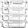M MCIRCO 8Pack30 ozGlass Meal Prep ContainersMCIRCO Glass Food Storage ContainersAirtight lunch Containers with Lids Microwave Oven Freezer and Dishwasher White