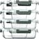 M MCIRCO 8Pack30 oz Glass Meal Prep ContainersGlass Food Storage ContainersAirtight lunch Containers with Lids Microwave Oven Freezer and Dishwasher