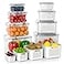 Anysig Fruit Storage Containers for Fridge with Removable Colander 8 Pack Fruit Containers for Fridge with 2 Function Divider Plate Airtight Storage Container to Keep Berry Fruit Fresh Dishwasher Safe