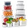 Anysig Fruit Storage Containers for Fridge with Removable Colander 8 Pack Fruit Containers for Fridge with 2 Function Divider Plate Airtight Storage Container to Keep Berry Fruit Fresh Dishwasher Safe