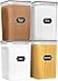 PRAKI Extra Large Tall Airtight Food Storage Containers 65L 220oz BPA Free 4pcs Pantry Kitchen Organizers and Storage for Flour Sugar Plastic Flour Container with 20 Labels Maker