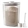 LivLab 2025 lbs Rice Dispenser105 Qt10 L2225 lbs Rice Container Storage with Measuring Cup Brush Food Cereal Container Bins Household for Kitchen Pantry Organization AY10KGWHITE