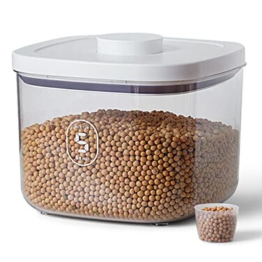 LivLab 10 Lbs Storage Container Bin Rice Dispenser with Measuring Cup Food Cereal Container Bins Household for Kitchen Pantry Organization