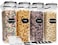 PRAKI Cereal Containers Storage Set 4L1352 Oz 4PCS Airtight Food Storage Containers with Pour Spout for Kitchen Pantry Organization Cereal Dispensers with 20 labels Measuring Cup Marker