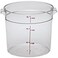 Cambro 6 12 Quart Clear Polycarbonate Round Food Storage Containers One Each 6 12 Quart with Lids in this Bundle