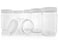 Pinnacle Mercantile Plastic Mason Jars Screw on Ribbed Lid 16 ounceSet 6Airtight LinerMeal Prep ContainersFreezer Safe BPA Free