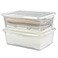 Anbers 16 Quart Clear Latching Storage Containers with Lid Plastic Storage Box 2 Packs