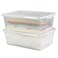 Anbers 16 Quart Clear Latching Storage Containers with Lid Plastic Storage Box 2 Packs