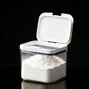 LivLab Flour Storage Container 45L with EasytoUse Dispenser Perfect for Bakers and Cooking Enthusiasts