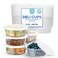Healthy Packers Food Storage Containers with Airtight Lids 8 oz 24 Pack Clear Plastic Food Storage Jars Great for Your Slime Kit BPA Free Leakproof Microwaveable Reusable Freezer Safe