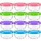 TOFLEN Reusable Small Freezer Containers 5 Oz Plastic Food Storage Containers with Screw On Lids Leakproof Airtight Freezer Safe Dishwasher Safe Set of 12 Multicolor