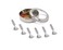 Shradha Trading Stainless Steel Transparent Masala Dabba 7 Containers Steel Masala Box Kitchen Spice Box