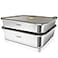 YUPER Stainless Steel Food Containers Meal Prep Containers Bacon Cheese Container for Refrigerator Stainless Steel Containers with Lids Fruit Lunch Storage 2 Pack 84125OZ