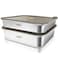 YUPER Stainless Steel Food Containers Meal Prep Containers Bacon Cheese Container for Refrigerator Stainless Steel Containers with Lids Fruit Lunch Storage 2 Pack 84125OZ