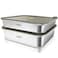 YUPER Stainless Steel Food Containers Meal Prep Containers Bacon Cheese Container for Refrigerator Stainless Steel Containers with Lids Fruit Lunch Storage 2 Pack 84125OZ