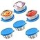 Qukaka 6x16 Oz Salad Dressing Containers With Lids Small Leakproof Reusable Stainless Steel Salad Dressing Container To Go For Lunch BoxesSauce containers PicnicsTravel Meal Prep And Kitchen Storage