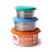 Ecolunchbox Seal Cup Trio 3Piece Nesting Stainless Steel LeakProof Container Set 40oz Total with Silicone Lids PlasticFree NonToxic Dishwasher Oven Safe