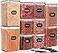 PRAKI Large Airtight Food Storage Containers with Lids 10PCS Plastic Cereal Storage Containers Kitchen Pantry Organizers and Storage for Sugar Flour Baking Supplies with Lables Mark