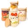 Xileanalee Overnight Oats Containers with Lids4 Pack 18oz Overnight Oats Jars with SpoonsSalad Meal Prep Jar with Bamboo Lids for Chia Seed Pudding Salad Cereal Coffee FlourSourdough Starter Jar for B