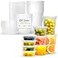 Supreme Select Supreme Deli Plastic Storage Containers with Lids 8oz 16oz 32oz 8 sets of each 24 combo pack Reusable Food Containers Microwavable Freezer friendly Dishwasher safe Secure fitting Covers