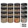 zmybcpack 12 Pack 16 oz Plastic Jars with Lids Extra Labels 1 Pen Clear PET Seal Jar for Food StorageWide Opening Storage jar For Dry Food Peanut Powder Kitchen Craft Storage