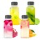 AQSXO 10 OZ Plastic Juice Bottles Reusable Bulk Beverage Containers for Juice Milk and Other Beverages 4 Pcs