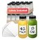Reli. Reli Plastic Juice Bottles 42 Pack Bulk 8 oz Round Plastic Juice Bottles with Caps Sticker Labels Clear Empty for Juicing 8oz Disposable Reusable Containers for Juicing Smoothies