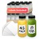 Reli. Reli Plastic Juice Bottles 42 Pack Bulk 8 oz Round Plastic Juice Bottles with Caps Sticker Labels Clear Empty for Juicing 8oz Disposable Reusable Containers for Juicing Smoothies