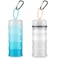 Baderke 2 Pcs Protein Powder Container with Funnels Stand 4 Stackable Leakproof Protein Powder Dispenser Portable Keychain Powder Container for Workout Fitness TravelWhite Blue
