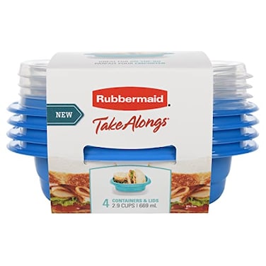 Rubbermaid TakeAlongs FoodStorage Container Snack Food Storage OS 29 Cups 4PK