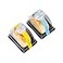 XIZHI 50 Pcs Roll Cake Box Set Single Personal Swiss Roll Container and 50 stickersClear Dome Plastic Muffin Cheese Pastry Dessert Sushi Fruits Display Food Storage HolderBrown