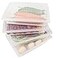 Yiautao Food Storage Container Plastic Food Containers with Removable Drain Plate and Lid Stackable Portable Freezer Storage Containers Tray to Keep Fruits Vegetables Meat and More 4Large