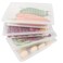 Yiautao Food Storage Container Plastic Food Containers with Removable Drain Plate and Lid Stackable Portable Freezer Storage Containers Tray to Keep Fruits Vegetables Meat and More 4Large