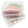 Yiautao Food Storage Container Plastic Food Containers with Removable Drain Plate and Lid Stackable Portable Freezer Storage Containers Tray to Keep Fruits Vegetables Meat and More 4Large