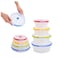 ECOBERI Collapsible Food Storage Containers Silicone Round 4 Piece Set 14172740 oz BPAFree SpaceSaving Airtight Lids Microwave Safe Without Lid Freezer and Dishwasher Safe