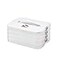 Jonvin 4Layer Food Storage Containers with Lids Dumpling Storage BoxGood SealingStackable Food Containers