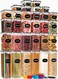 PRAKI 30 Pack Airtight Food Storage Containers for Kitchen Pantry Organizers and Storage Plastic Kitchen Storage Canisters with LidsCereal Flour Sugar Containers Labels 6 Spoon Marker